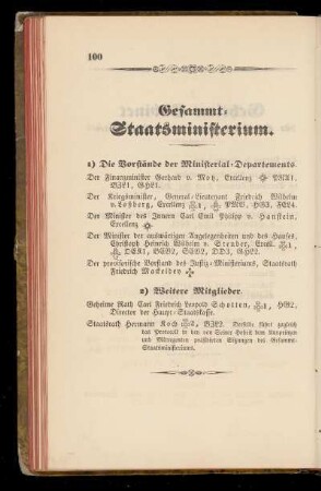 Gesammt=Staatsministerium.