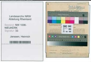 Entnazifizierung Heinrich Janssen , geb. 24.04.1886 (Metzgermeister)