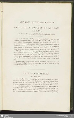 From "South Africa," 28th April, 1894