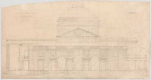Thiersch, Friedrich von; Wiesbaden; Kurhaus - Südfassade (Ansicht)
