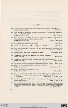 Glas (Nr. 353-381)