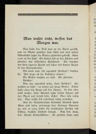 8-15, Man wußte nicht, wessen das Morgen war