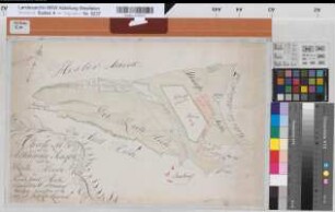 Oldendorf (Halle) Vermessung der Oldendorfer (Altendorfer) Masch und der Ruteheide 1774 o.M. 31,5 x 49 kol. Zeichnung M. Christian Lud. Reinhold Spez.Verz. Markenkarten X Nr. 44