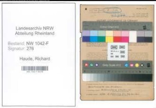 Entnazifizierung Richard Haude , geb. 11.05.1906 (Zollbeamter)