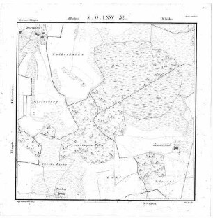 Kartenblatt SO LXXV 52 Stand 1825