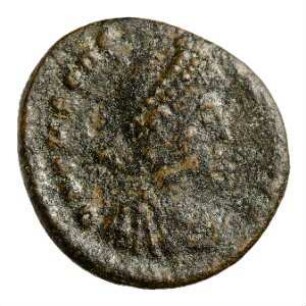 Münze, Aes 4, 379 - 395 n. Chr.