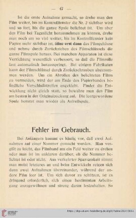 Fehler im Gebrauch