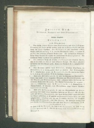 Zweites Buch. Arithmetik, Geometrie und ebene Trigonometrie.