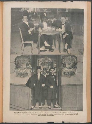 Los "Maniquíes Vivientes" de la Gran Sastrería M. Alvarez, calle Esmeralda y Mitre