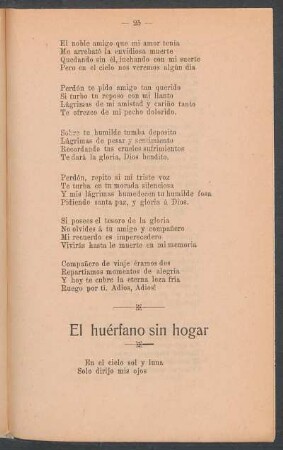 El huérfano sin hogar
