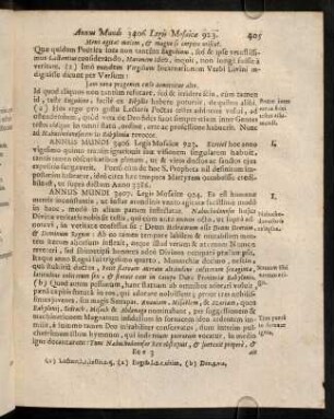 405-415, Annus Mundi 3406. Legis Mosaicae 923; ...