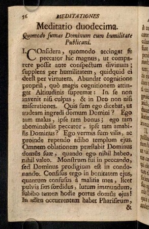 56-61, Meditatio duodecima