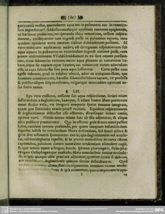§. LXI. Cessante respiratione remoram iniici deglutitioni, cuius cum fiendi tum impediendi modus accurate describitur