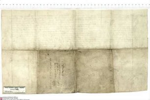 Johann Holzappel, Kleriker der Diözese Mainz, Notar kaiserlicher Autorität, lässt durch einen Schreiber ein Notariatsinstrument über das Testament...