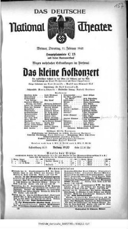 Das kleine Hofkonzert