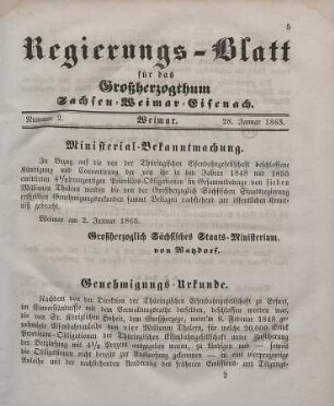Nr. 2 : 28. Januar 1863