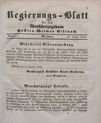 Nr. 2 : 28. Januar 1863