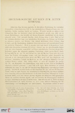 8: Archäologische Studien zur alten Komödie