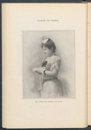 Álbum de Damas. : Sra. María de Cárdenas de Zaldo. [Grabado]