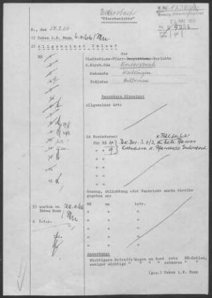 Endersbach: Visitationsbericht 1965