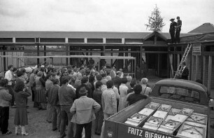 Bau eines Sportzentrums für den Sportverein SV Beiertheim, bestehend aus Turnerschaft 1884 Karlsruhe-Beiertheim e.V. und Fußballverein Beiertheim 1898 e.V., in der Günther-Klotz-Anlage beim Bulacher Kreuz