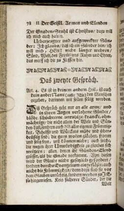 Das zweyte Gespräch.