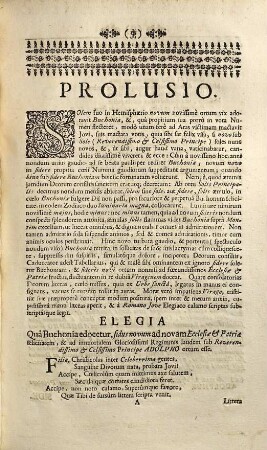 Sidus novum quot radiis coronatum, tot gloriosis vaticiniis ... bene ominosum, in coelo Buchoniae exortum, quando ... favente rev. et celesiss. principe ac domino d. Adolpho ... eccles. Fuld. abbate, ... rev. et ill. dominus, D. Stephanus L. B. de Clodh ex Hennen ... eccl. Fuld. capit., & praepos. in Monte S. Michaelis ... ecclesiae Derbensis Episcopus ... consecrabatur Die XXIII. Mortii A. [1727] ... applaudente Collegio Societatis Jesu