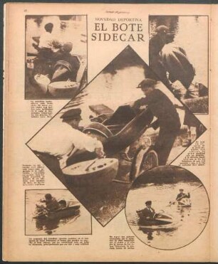 El bote sidecar [Fotografías] : Novedad deportiva