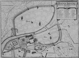 Grundriß der kurfürstlichen Residenzstadt Berlin und Cölln mit dem Ehemaligen Stadtschloss in Berlin