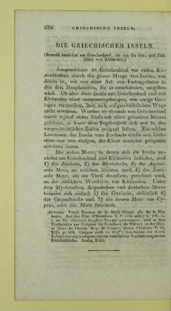 Die Griechischen Inseln