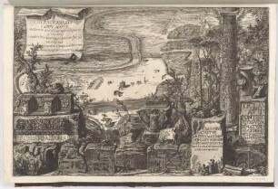 Scenographia Campi Martii (Ansicht des Marsfelds), aus der Folge "Il Campo Marzio dell’Antica Roma"