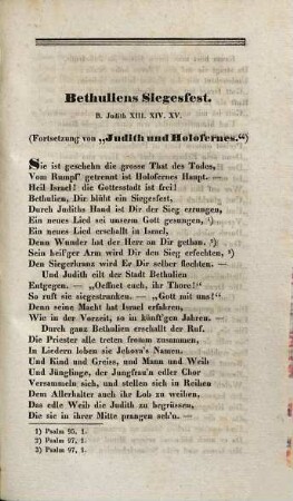 Versuche metrischer Darstellungen aus den heiligen Büchern des alten Bundes, [2]. Fortsetzung und Schluss