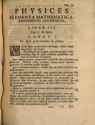 Physices Elementa Mathematica, Experimentis Confirmata. Sive Introductio ad Philosophiam Newtonianam, 2