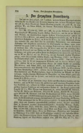 5. Das Herzogthum Braunschweig