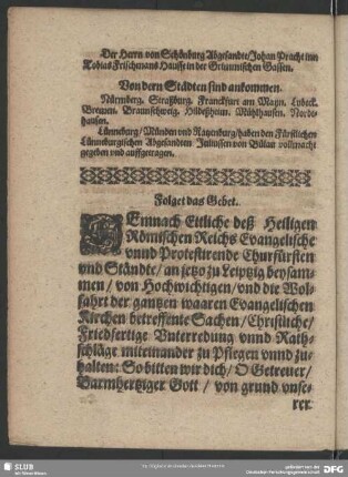 Folget Das Gebet