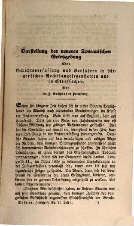 Abhandlungen civilistischen und criminalistischen Inhalts, 6. 1845/47