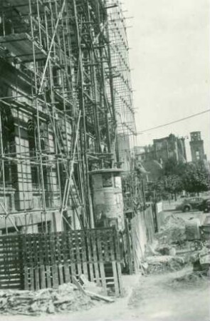 Hessische Bank - Stahlrohrgerüst, 1948