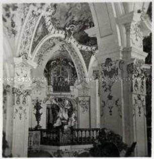 Kloster Wallfahrtskirche St. Nikolaus und Elisabeth zu Andechs, Stuckornamente in Gewölben