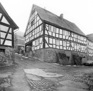 Fachwerkwohnhaus; Ortenberg, Steingasse 6