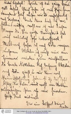 Postkarte vom 02.08.1908