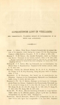 Alphabetische lijst en verklaring der verkortingen, waarmede boeken en handschriften in de noten zijn aangehaald