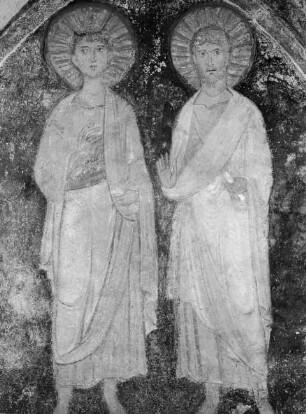 Wandgemälde "Apostel", Weißbrunn/Wesprim, Ungarn
