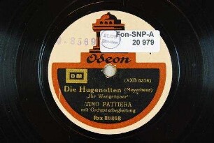 Die Hugenotten : "Ihr Wangenpaar" / (Meyerbeer)