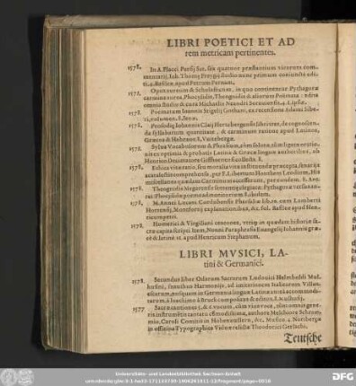 Libri Musici, Latini & Germanici.