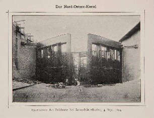 Nord-Ostsee-Kanal - Bauarbeiten (1894), Schleusentor Brunsbüttel