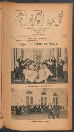 Banquete á los marinos del "Panther"