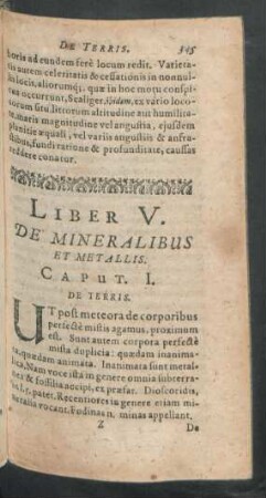 Liber V. De Mineralibus Et Metallis