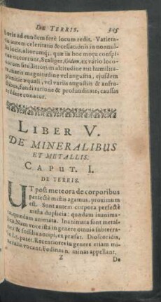 Liber V. De Mineralibus Et Metallis