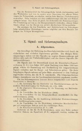 X. Signal- und Sicherungsanlagen