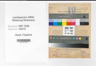 Entnazifizierung Friedrich Horst , geb. 23.04.1903 (Steuerinspektor)